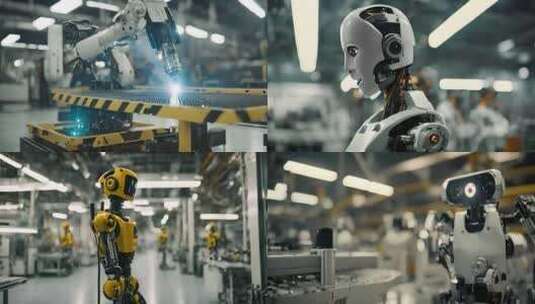 机器人工厂 无人工厂高清在线视频素材下载