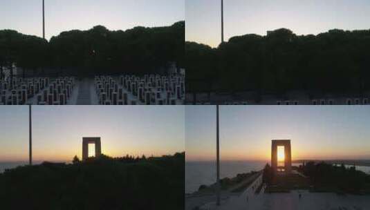 恰纳卡莱烈士纪念碑14高清在线视频素材下载