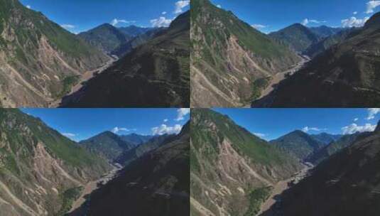 四川甘孜丹巴甲居藏寨航拍高清在线视频素材下载