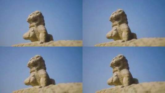 八里桥永通桥 石狮子 石刻高清在线视频素材下载