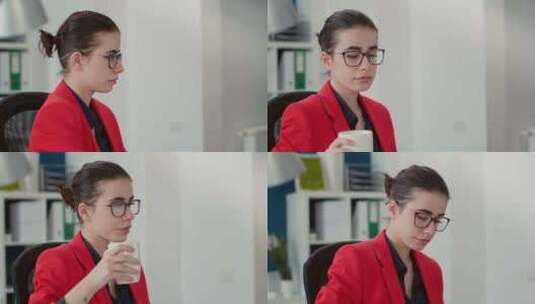 处理在线销售统计的公司会计师高清在线视频素材下载