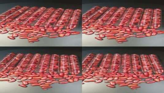 4K红大豆红豆赤豆食物食材高清在线视频素材下载