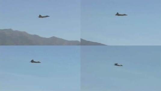 一枚F35闪电炸弹击中沙漠目标高清在线视频素材下载