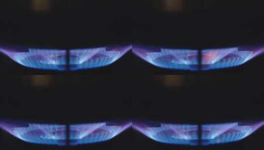 燃气灶火焰慢镜头高清在线视频素材下载