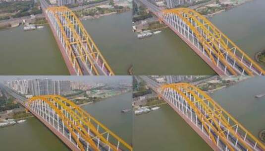 佛山东平大桥航拍高清在线视频素材下载