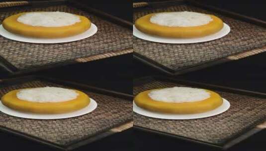 营养主食南瓜煲饭4k视频旋转展示高清在线视频素材下载