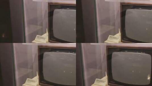 老式彩色电视机黑白电视机高清在线视频素材下载