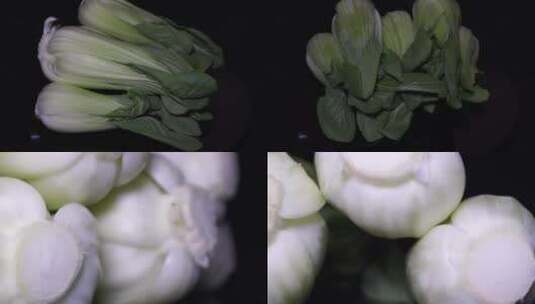 【镜头合集】小青菜绿叶菜油菜蔬菜高清在线视频素材下载
