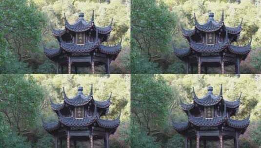 杭州九溪风景区理安寺高清在线视频素材下载