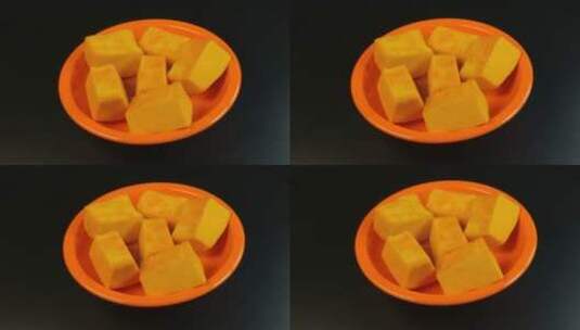 一碗老南瓜美食高清在线视频素材下载