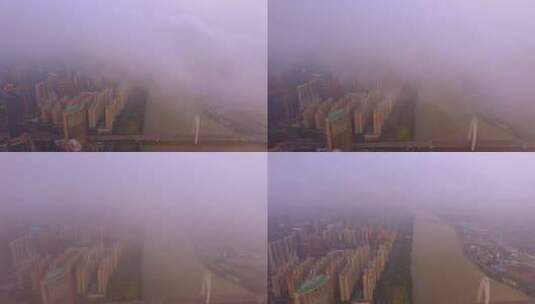 广州珠江风光广州电视塔  猎德大桥高清在线视频素材下载