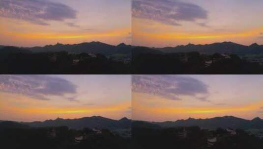 日出前的南山高清在线视频素材下载