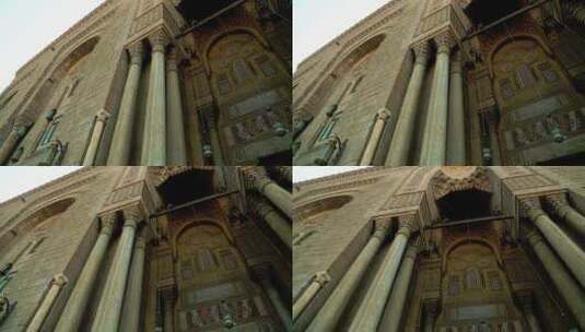 开罗城内的清真寺高清在线视频素材下载