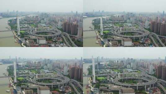 黄浦江上的桥梁高清在线视频素材下载