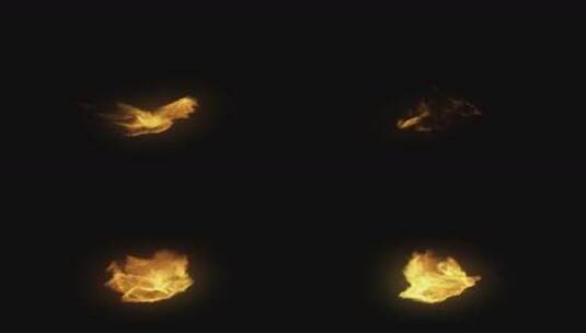 4k特效物体燃烧产生的火焰-alpha (10)高清在线视频素材下载