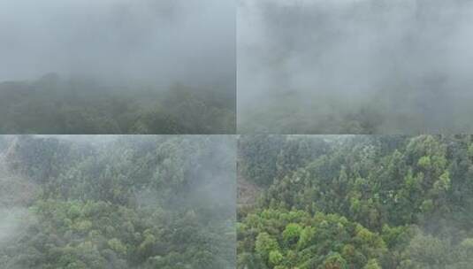 烟雨云雾缥缈的大山高清在线视频素材下载