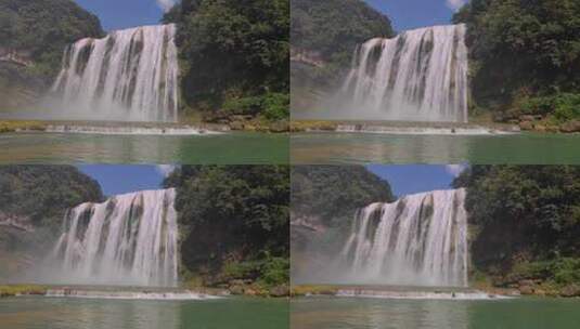 贵州安顺黄果树大瀑布自然风光高清在线视频素材下载