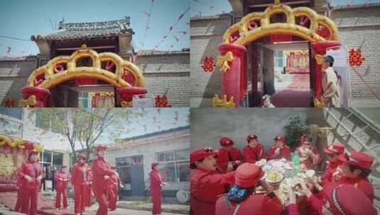 中国式民俗婚礼高清在线视频素材下载