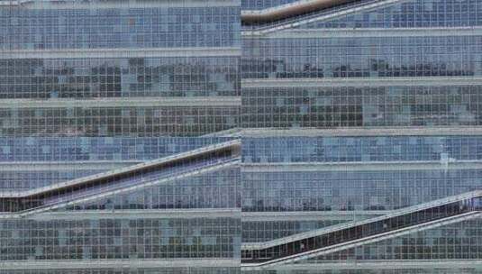 现代建筑玻璃幕墙高清在线视频素材下载