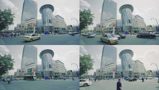 长春重庆路商业活力城延时摄影高清在线视频素材下载