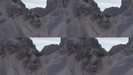 山脉悬崖的房屋高清在线视频素材下载