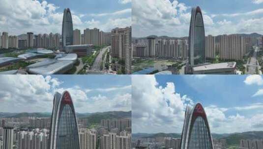 中国重汽济南总部大楼高清在线视频素材下载
