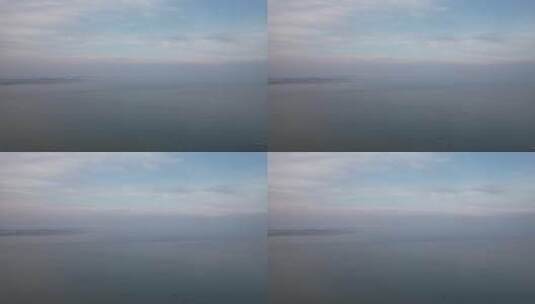 大海海洋岛屿自然风光山东烟台长岛航拍高清在线视频素材下载