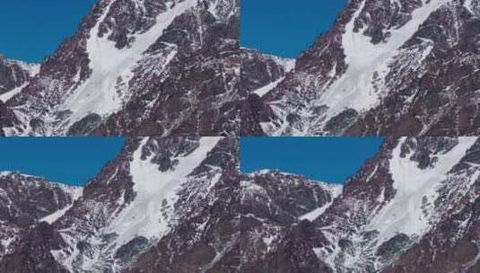 航拍天山博格达峰高清在线视频素材下载