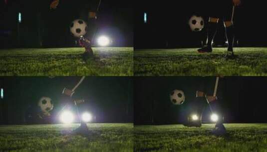 踢足球  足球训练高清在线视频素材下载
