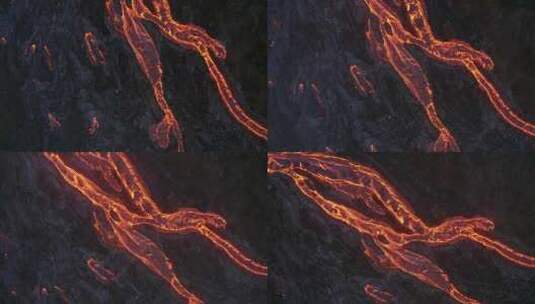 熔岩、玄武岩、火山、无人机高清在线视频素材下载