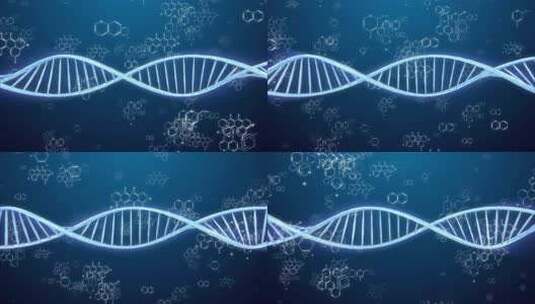 DNA分子，双螺旋链高清在线视频素材下载