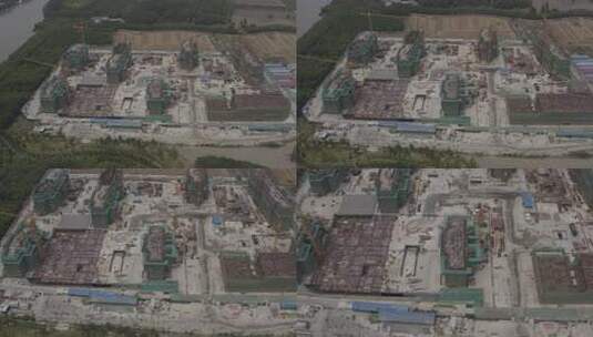 4K原素材-S-LOG3建筑工地施工高清在线视频素材下载