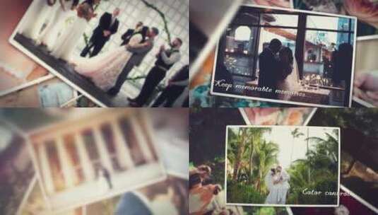 浪漫简洁婚礼开场视频照片缓慢展示AE模板高清AE视频素材下载