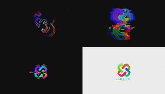 故障  闪烁 科幻 logo 创意 演绎高清AE视频素材下载