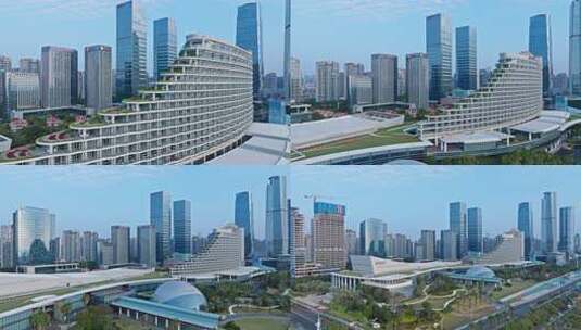 厦门国际会展中心高清在线视频素材下载
