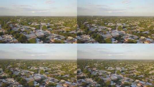 无人机拍摄的一个居民区高清在线视频素材下载