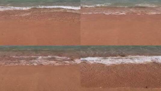 层层波浪涌向海岸高清在线视频素材下载