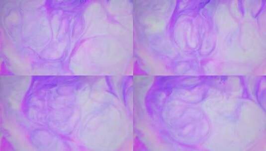 紫色墨水在水中扩散高清在线视频素材下载