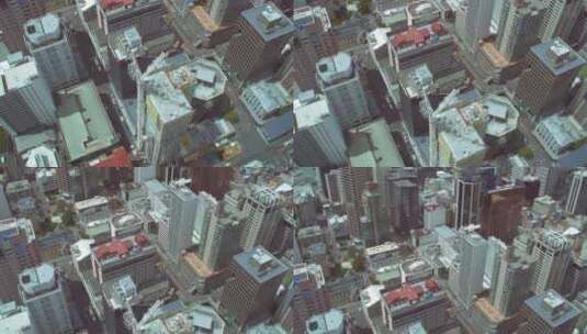 无人机拍摄的奥克兰市上空高清在线视频素材下载