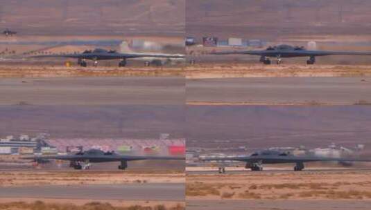 空军B2隐形轰炸机高清在线视频素材下载