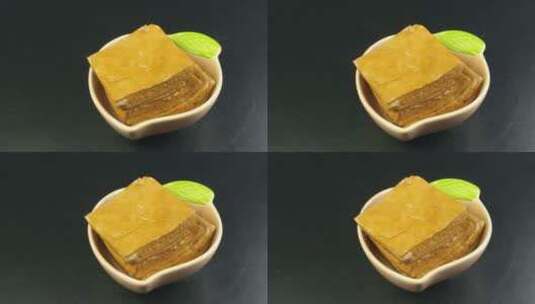 4K美味食品豆干香干高清在线视频素材下载