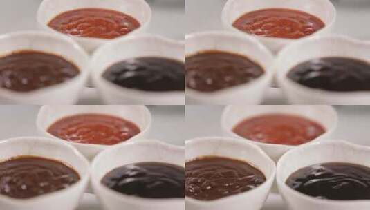 酱油蚝油辣椒酱番茄酱高清在线视频素材下载