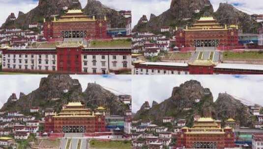 西藏 317 川藏北线 那曲市 孜珠寺 旅行高清在线视频素材下载