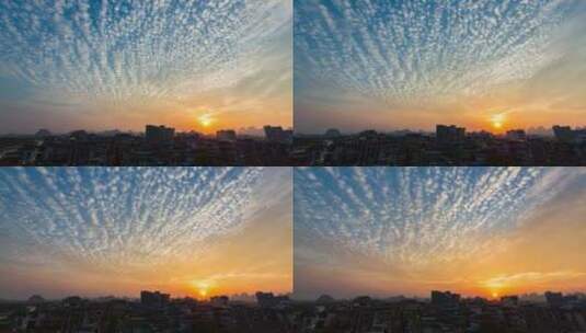 桂林火燒雲（11-03）高清在线视频素材下载