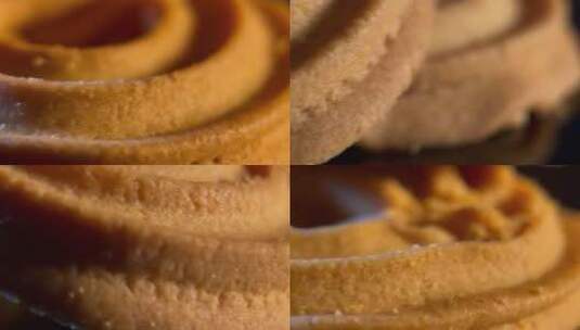 烘焙烤饼干甜品饼干高清在线视频素材下载