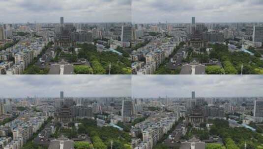 航拍广西南宁城市建设高楼大厦高清在线视频素材下载