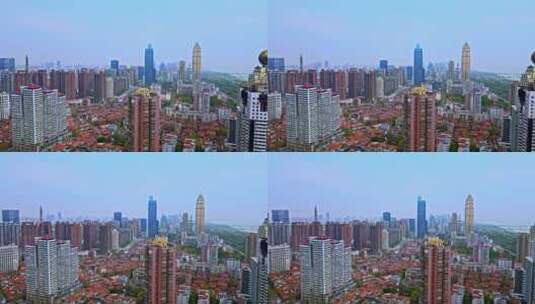 武汉城市建筑风格俯拍高清在线视频素材下载