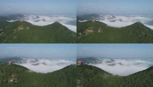 福建 莆田 城厢区 天马山 天马阁 云海高清在线视频素材下载