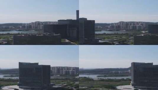 广州南沙城市建设航拍高清在线视频素材下载