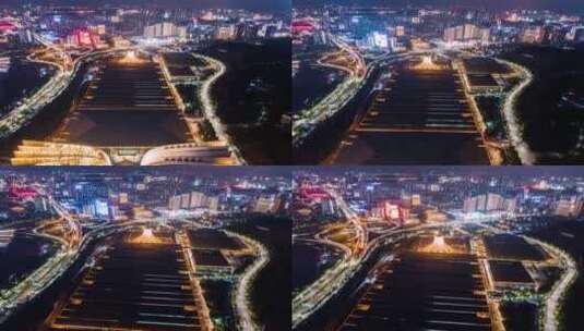 广西南宁城市风景航拍延时高清在线视频素材下载